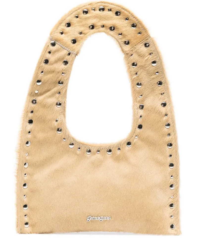 GIMAGUAS Franca Tote Bag mit Nieten - Nude Nude