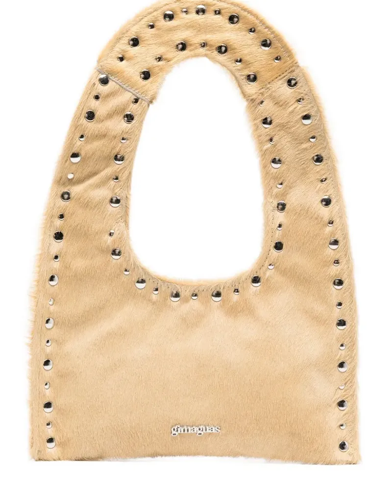 GIMAGUAS Franca Tote Bag mit Nieten - Nude Nude