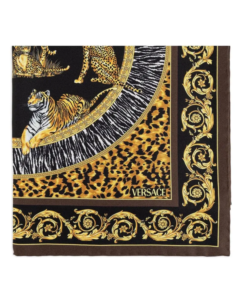 Versace Barocco Seidenschal - Braun Braun
