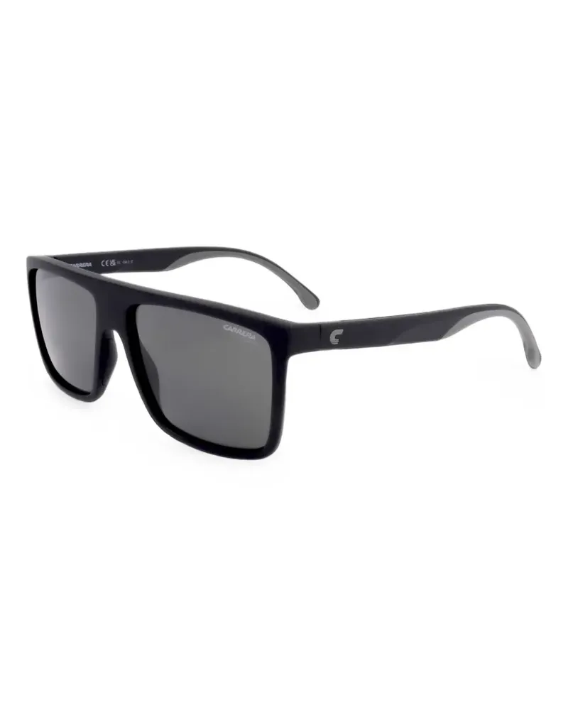 Carrera Sonnenbrille mit eckigem Gestell - Schwarz Schwarz