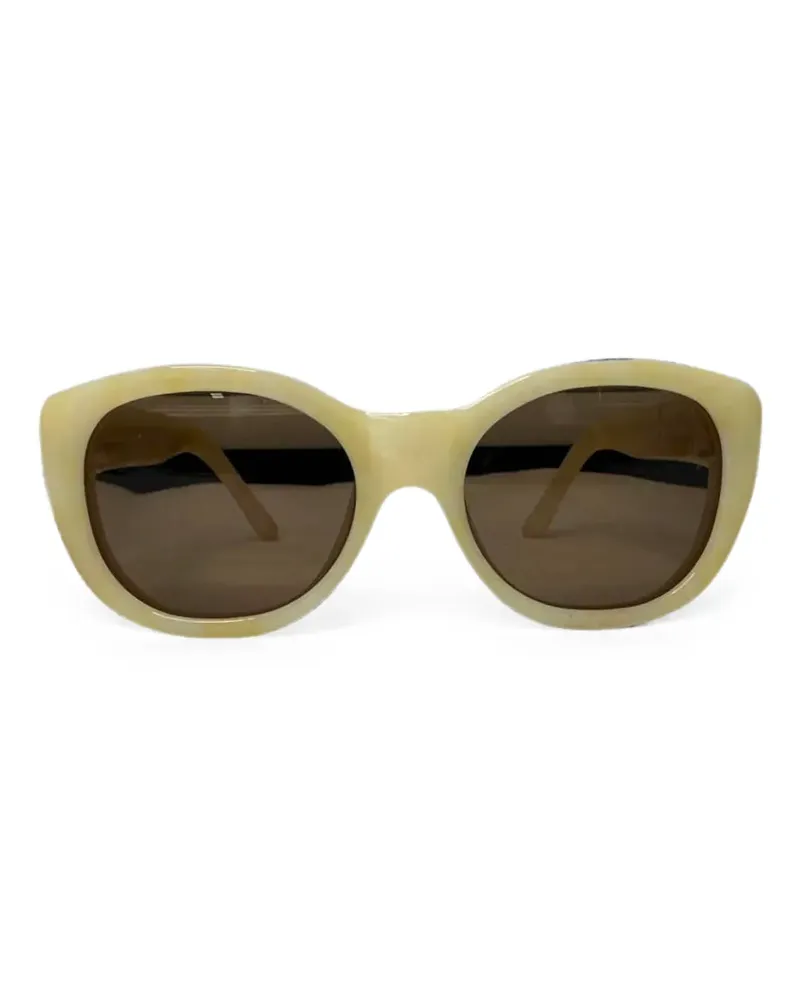 Linda Farrow x Dries Van Noten square-frame sunglasses - Nude Nude