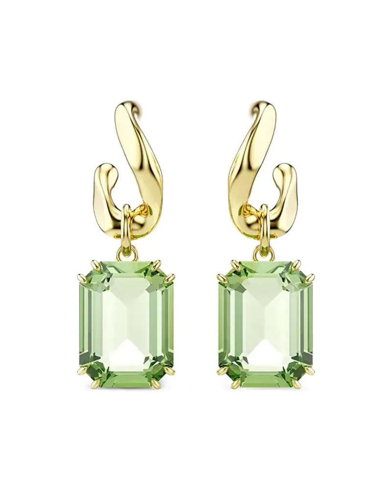 Swarovski Ohrringe mit achteckigem Schliff - Gold Gold
