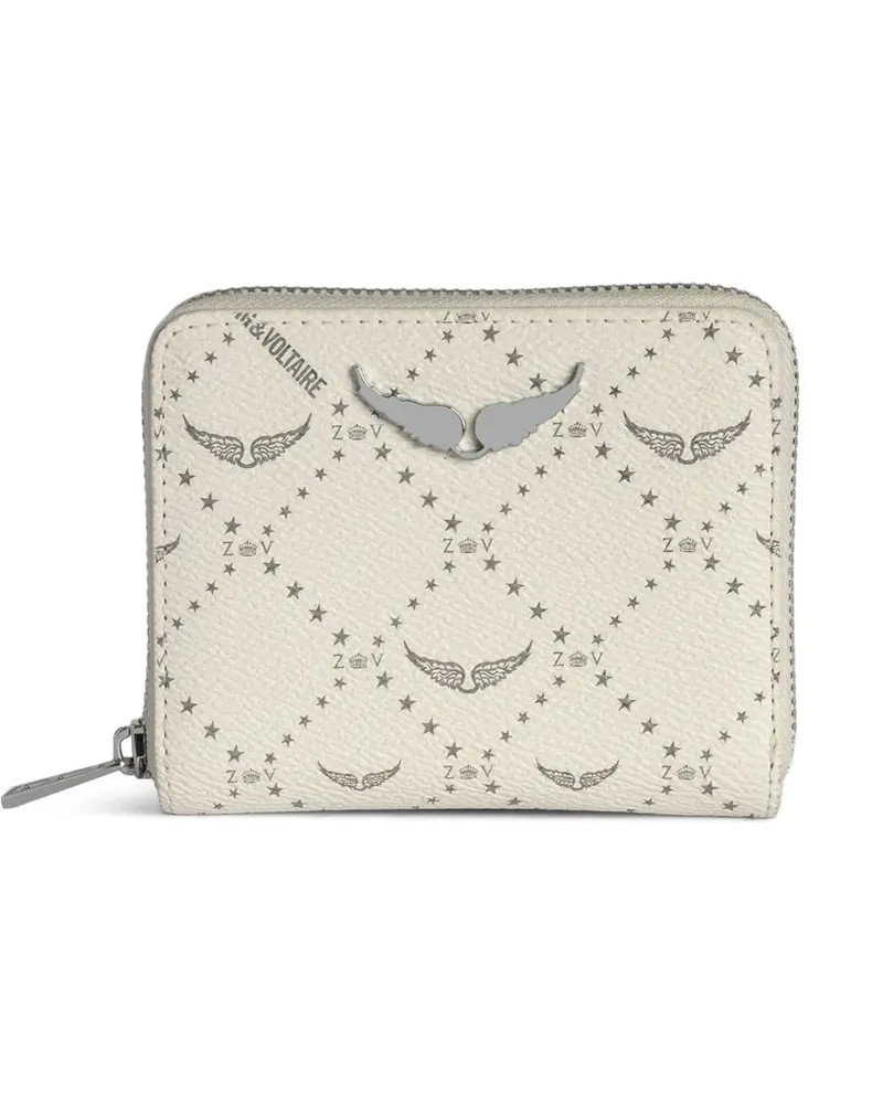 Zadig & Voltaire Portemonnaie mit Monogrammmuster - Nude Nude