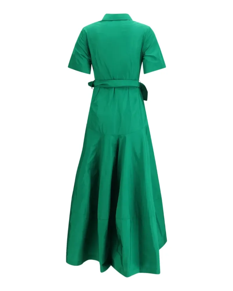 P.A.R.O.S.H. P.A.R.O H. button-fastening belted dress - Grün Grün