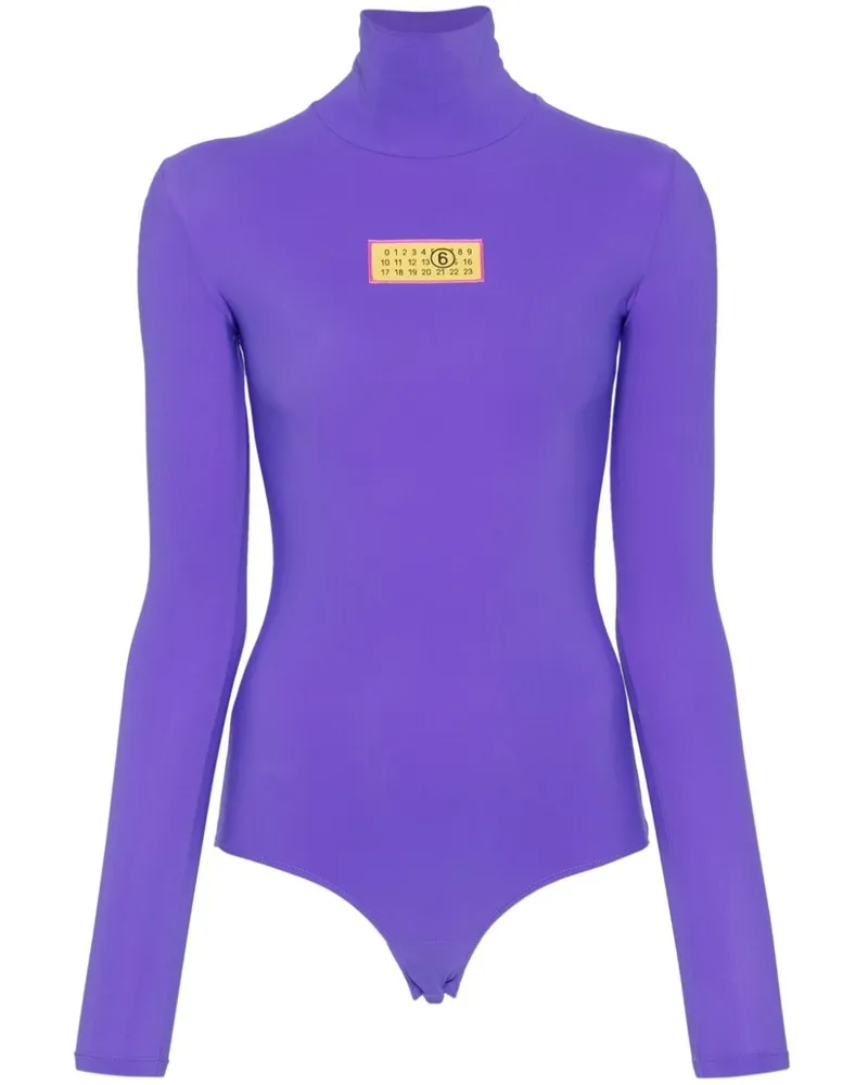 Maison Margiela Body mit Nummern-Patch - Violett Violett