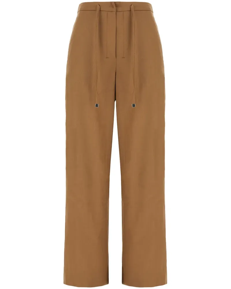 Max Mara Hose mit Kordelzug - Nude Nude