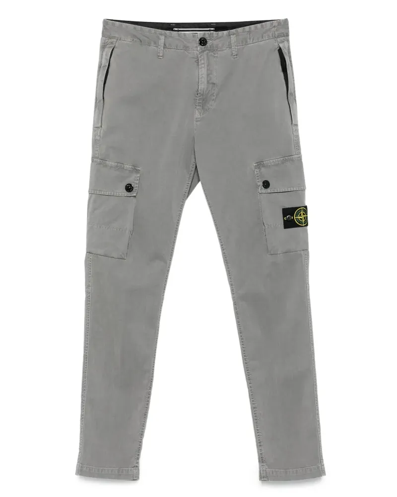 Stone Island Cargohose mit aufgesetzten Taschen - Grau Grau