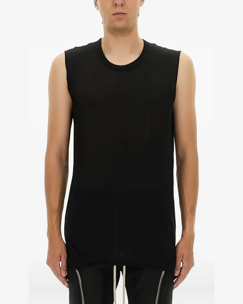 Rick Owens Tanktop mit rundem Ausschnitt - Schwarz Schwarz