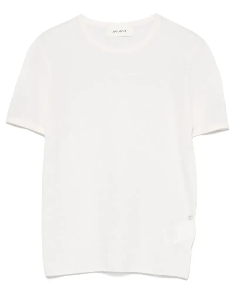 Lisa Yang The Ira T-Shirt - Weiß Weiß