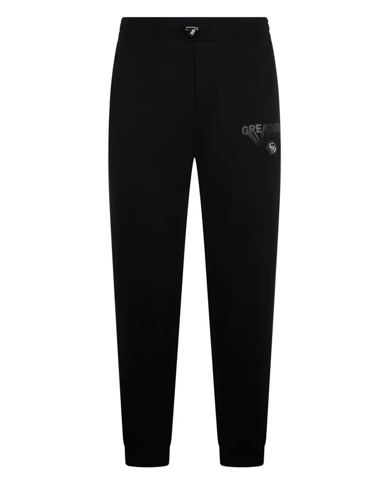 Philipp Plein logo track pants - Schwarz Schwarz