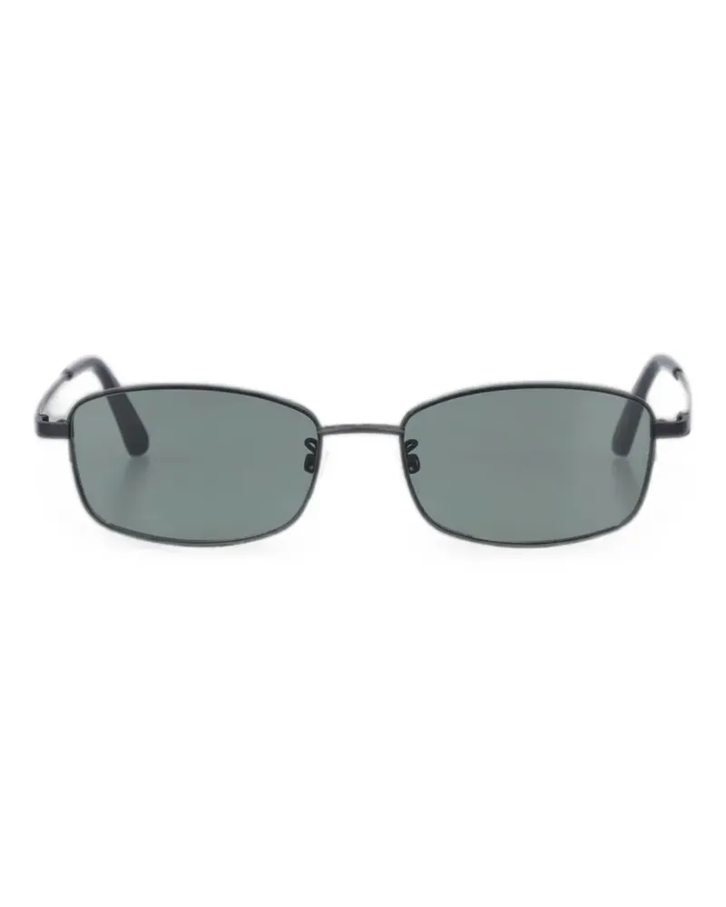Our Legacy Library Sonnenbrille mit eckigem Gestell - Schwarz Schwarz