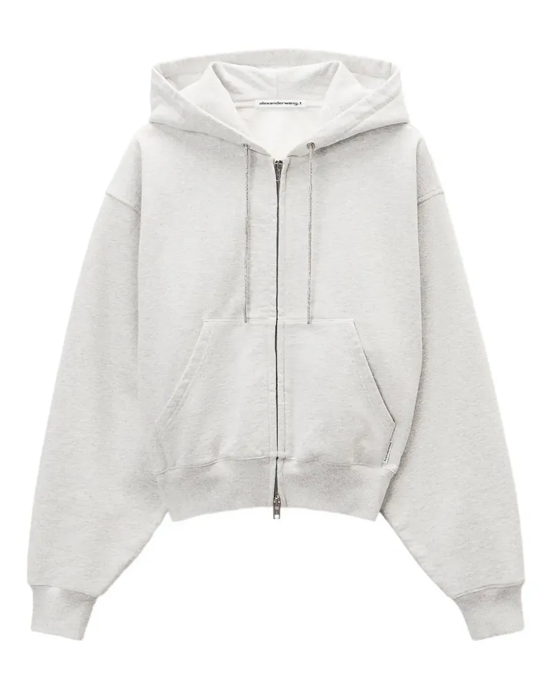 Alexander Wang Kapuzenjacke mit Kordelzug - Grau Grau