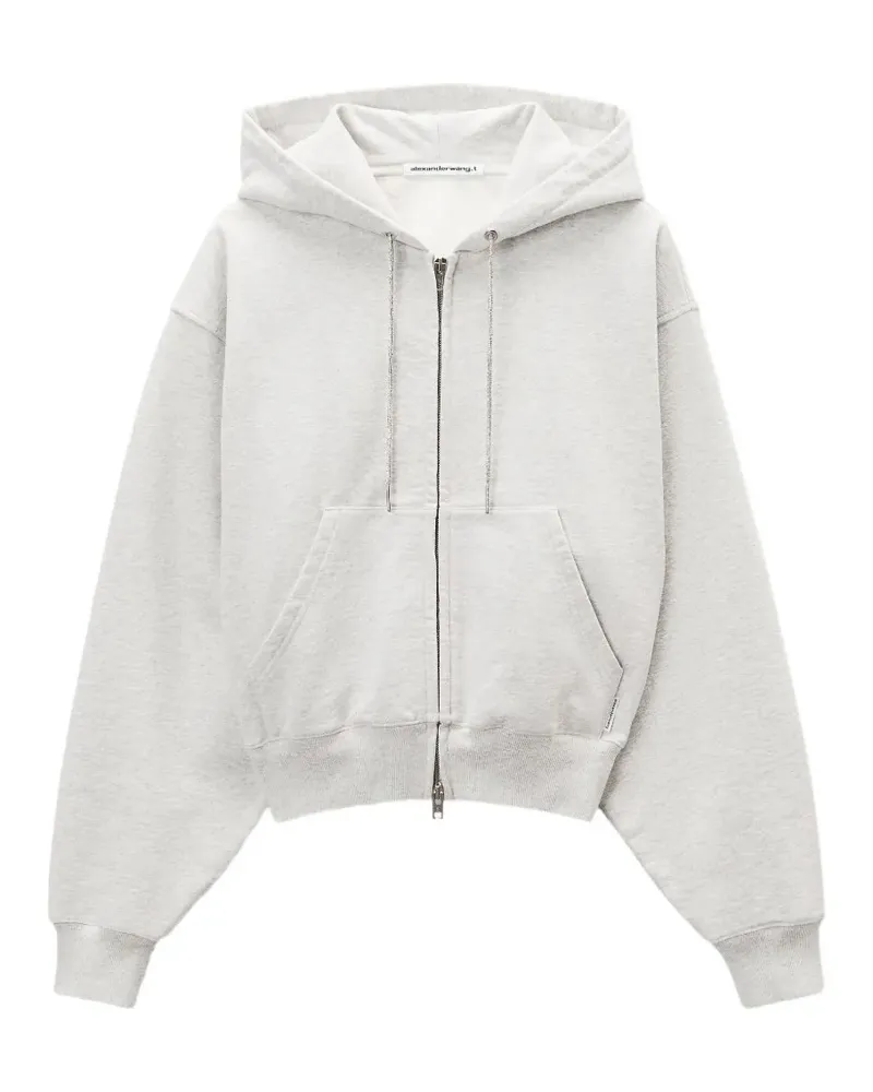 Alexander Wang Kapuzenjacke mit Kordelzug - Grau Grau