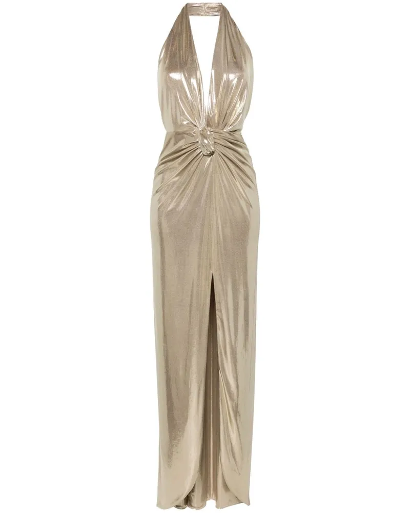 NISSA Maxikleid mit Lamé - Gold Gold