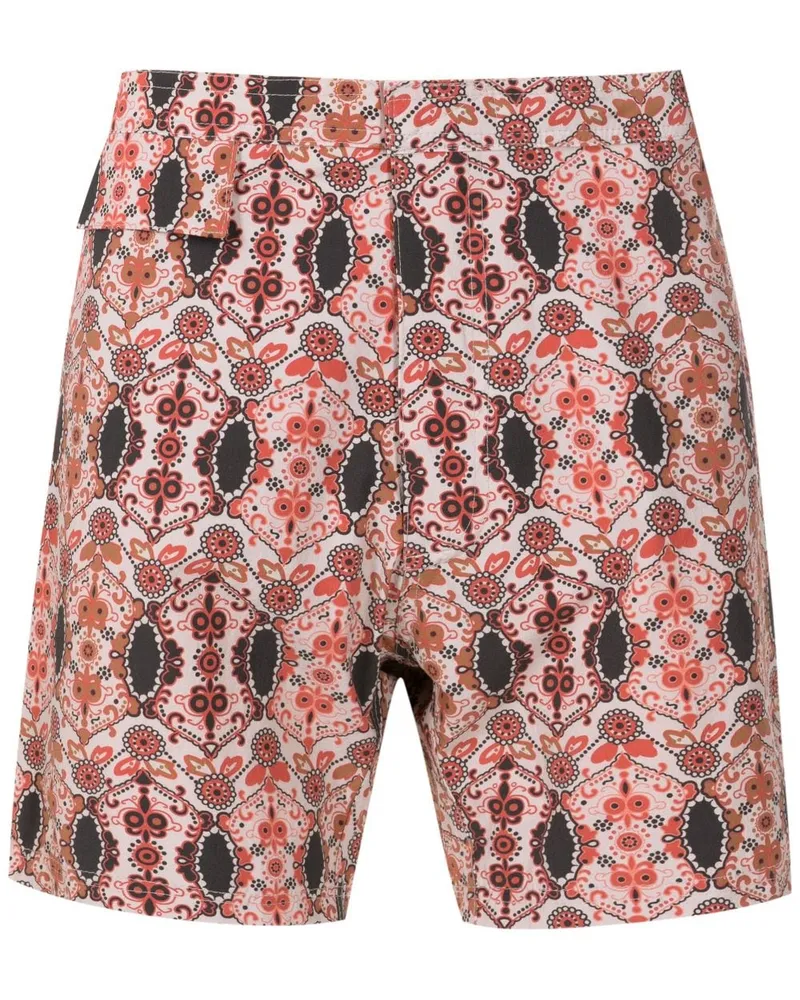 Amir Slama Shorts mit verdecktem Verschluss - Braun Braun