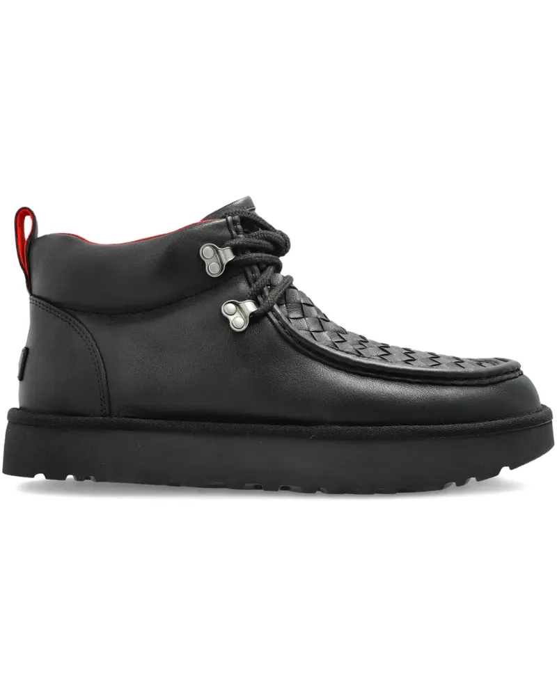 UGG Gewebte Sneakers mit Schnürung - Schwarz Schwarz