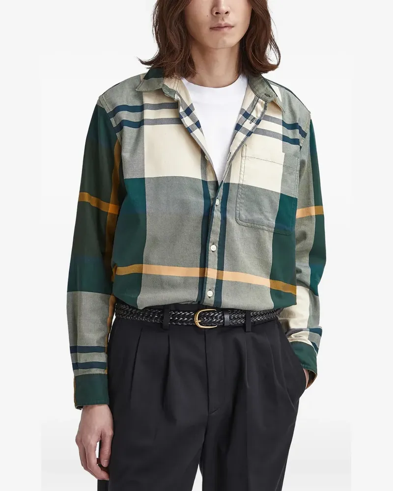 Barbour check-pattern patch-pocket shirt - Grün Grün