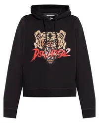 Dsquared2 Bear Hoodie Schwarz