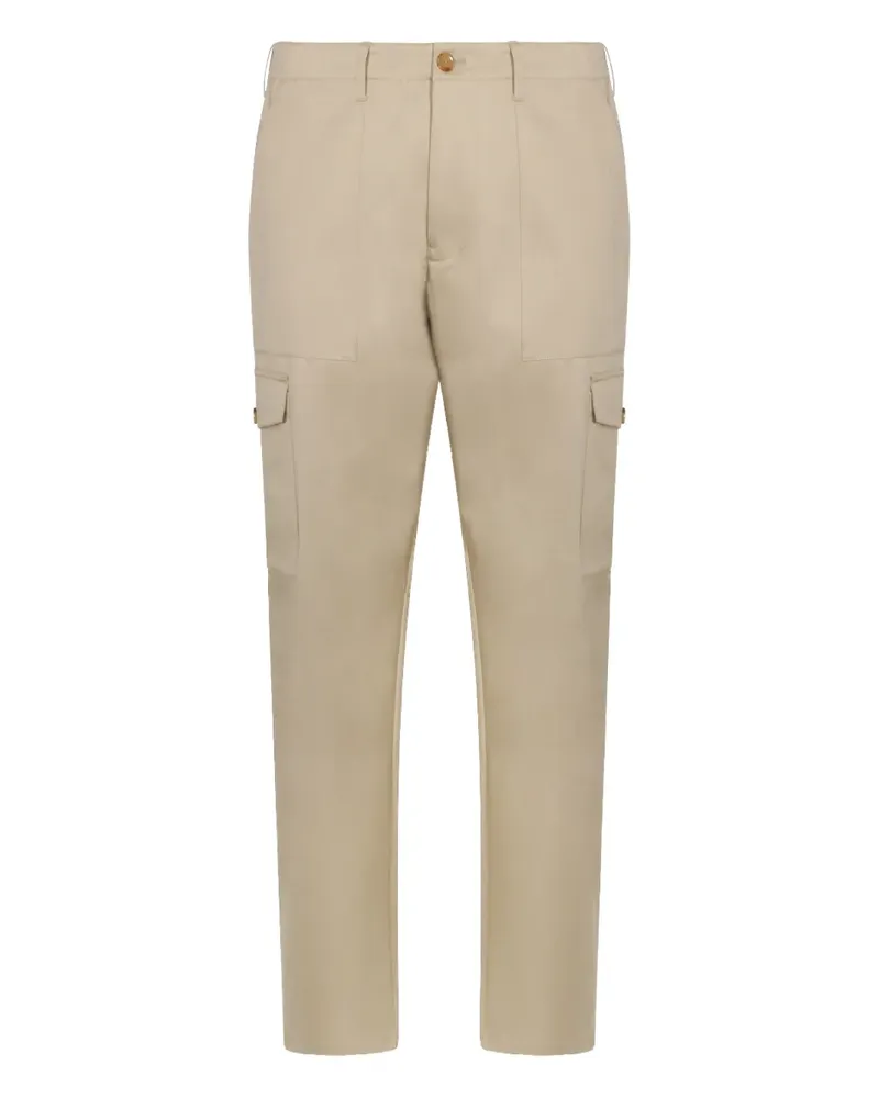 Etro button-fastening cargo pants - Nude Nude