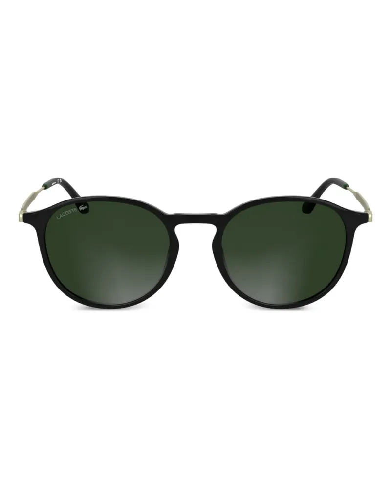 Lacoste Sonnenbrille mit rundem Gestell - Schwarz Schwarz