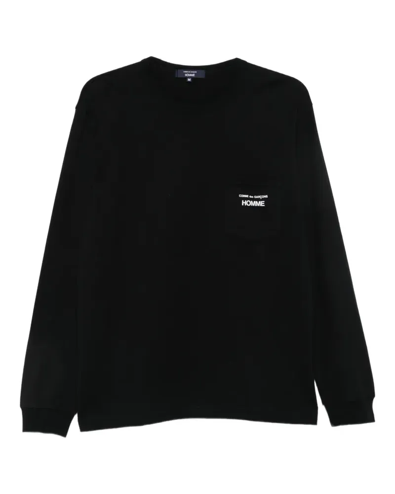 Comme des Garçons logo-print pocket T-shirt - Schwarz Schwarz