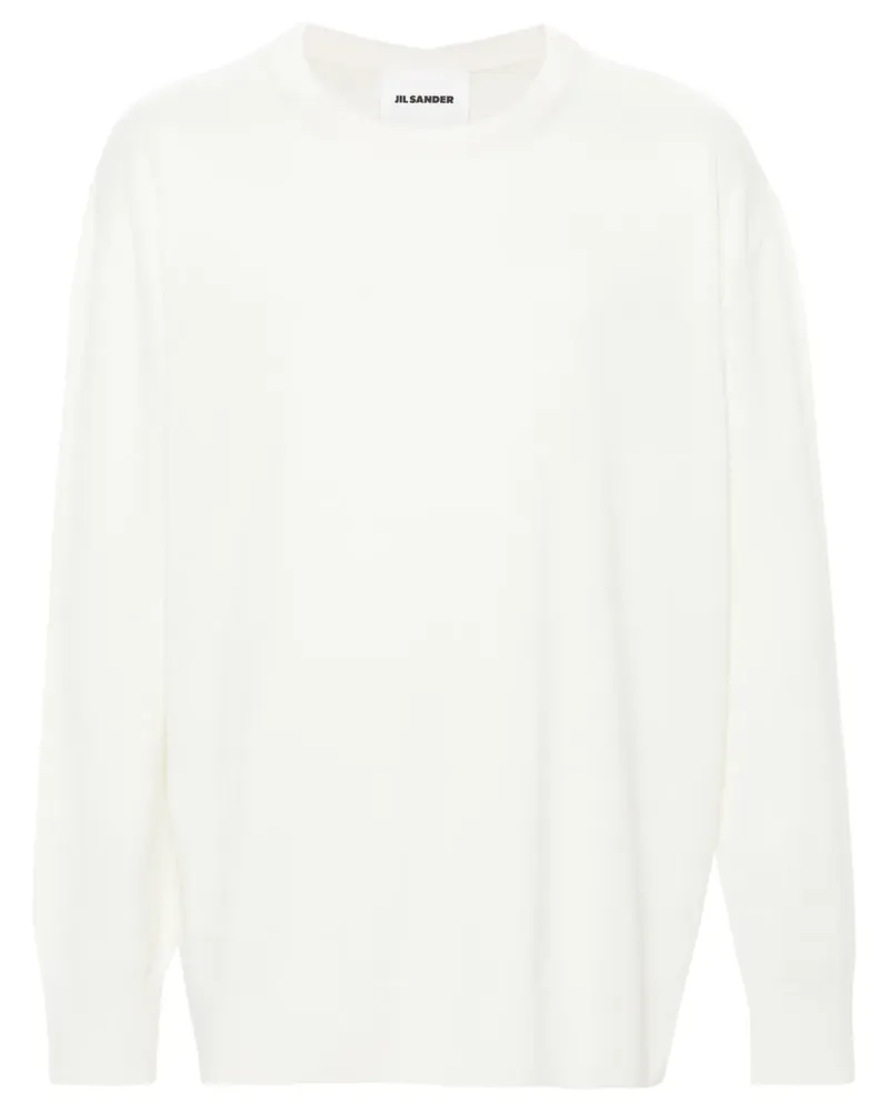 Jil Sander Fein gerippter Pullover - Nude Nude