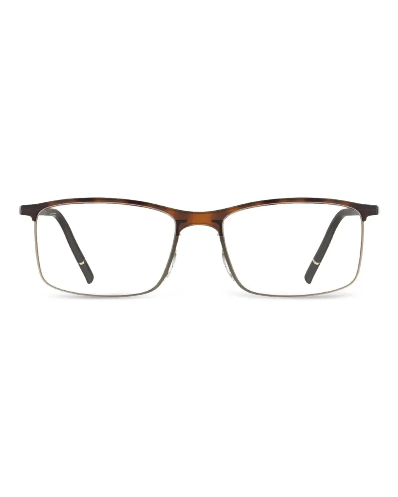 Silhouette Balanced Fusion rectangle-frame glasses - Braun Braun