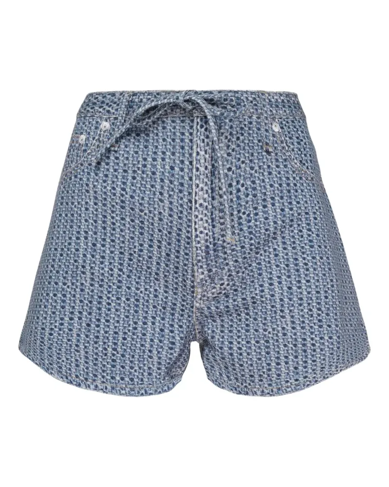 Rag & Bone Shorts mit geometrischem Muster - Blau Blau
