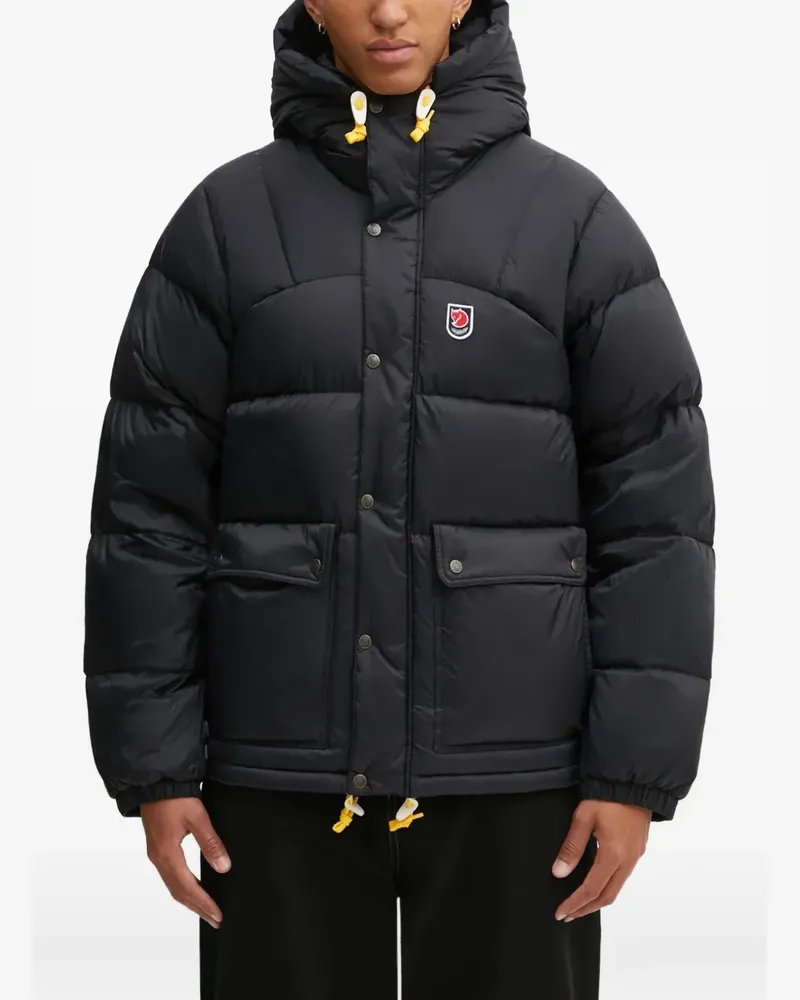 Fjäll Räven Expedition Lite hooded-padded jacket - Schwarz Schwarz