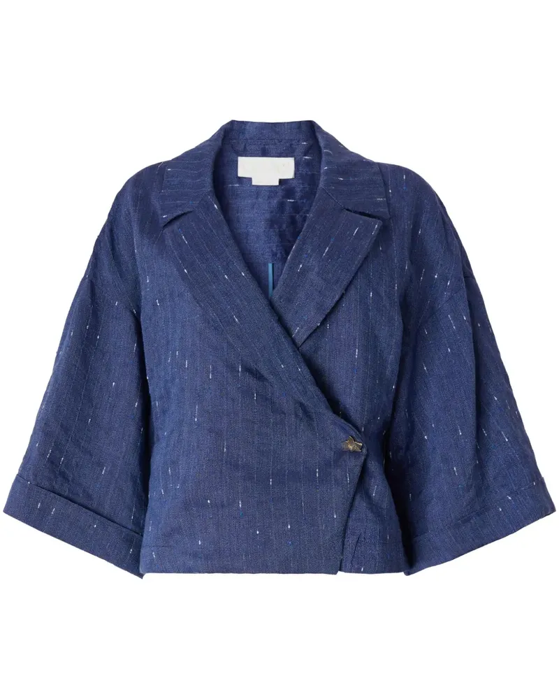 Genny Jacke mit Nadelstreifen - Blau Blau