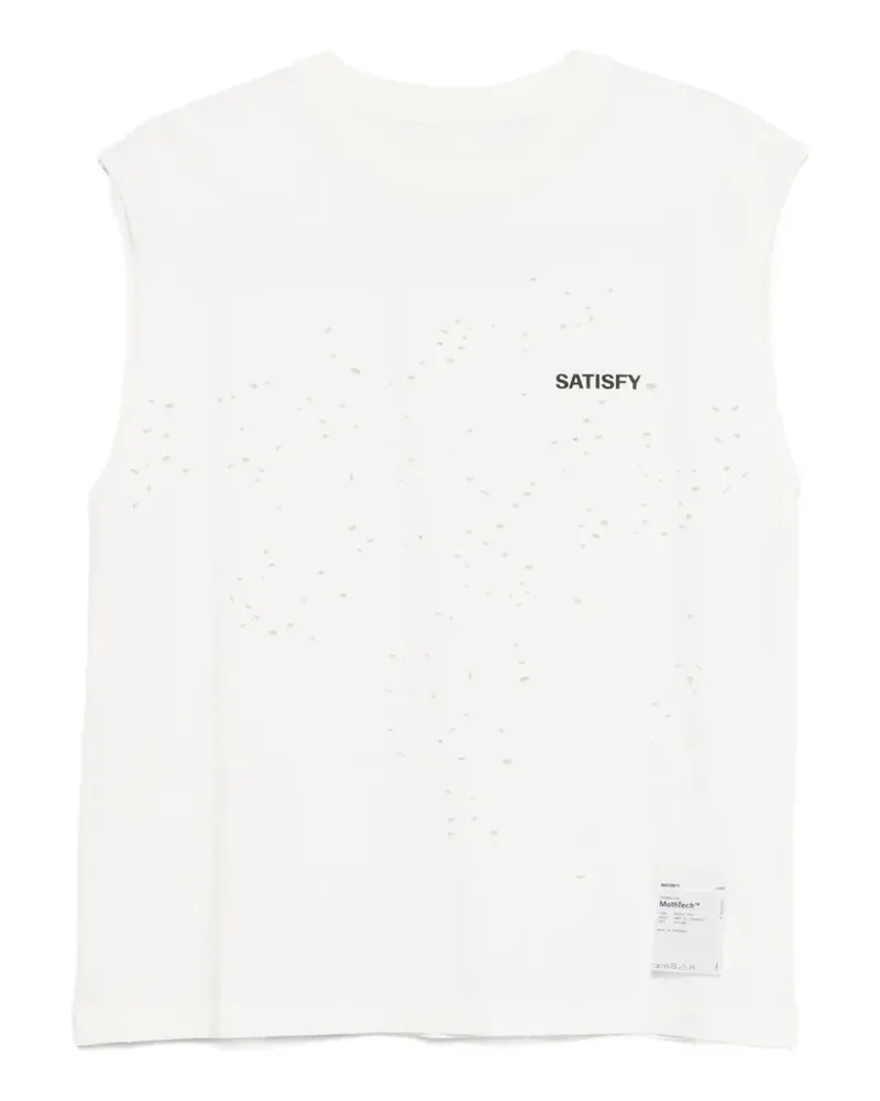 Satisfy crew-neck vest - Nude Nude