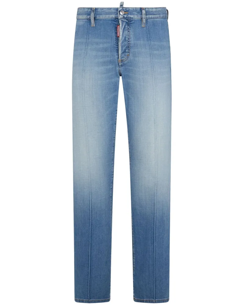 Dsquared2 Halbhohe Schlagjeans Blau