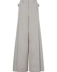 Alberta Ferretti Weite Hose mit Schnalle Grau