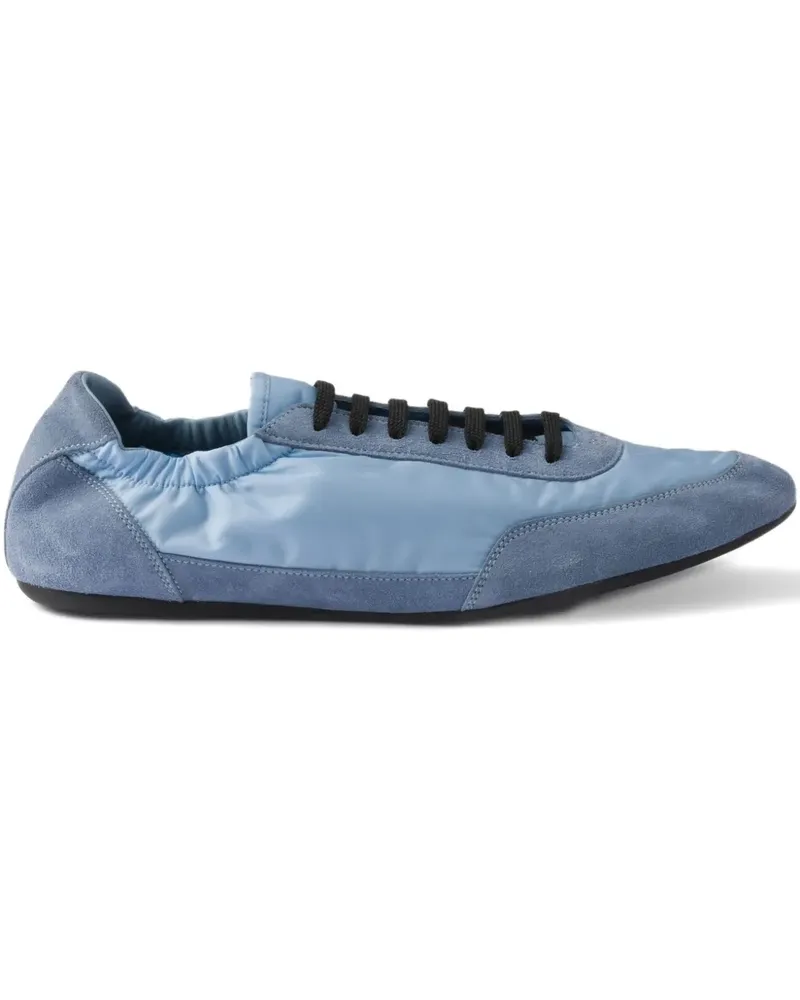 Prada Collapse Sneakers mit Wildlederbesatz - Blau Blau