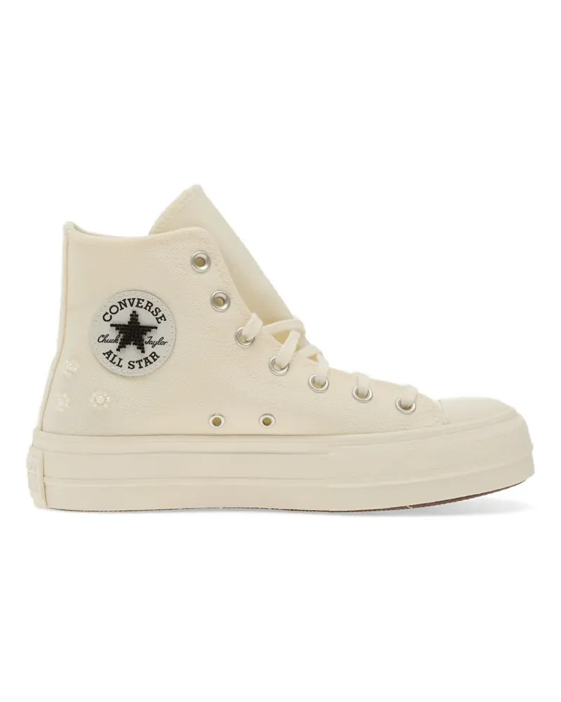 Converse Chuck Taylor All Star flower embellished sneakers - Nude Nude