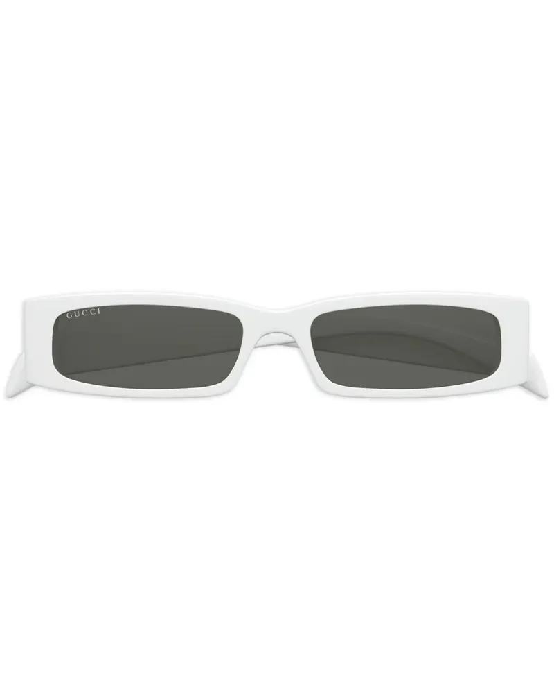 Gucci Sonnenbrille mit Logo-Print - Weiß Weiß