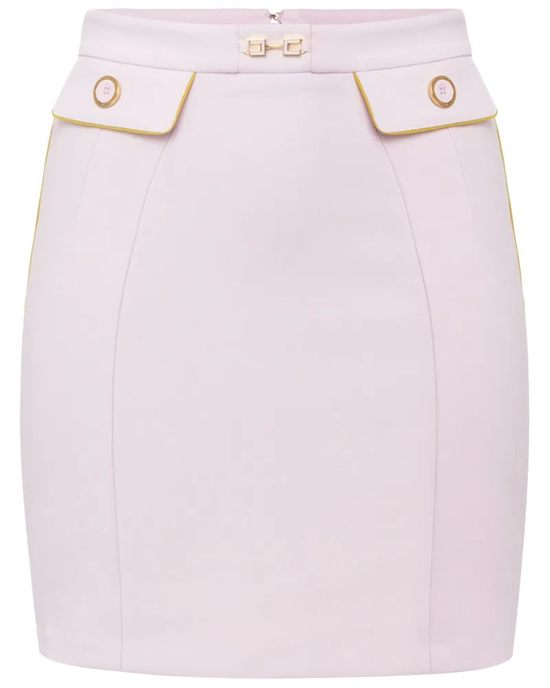 Elisabetta Franchi Minirock aus Krepp - Rosa Rosa