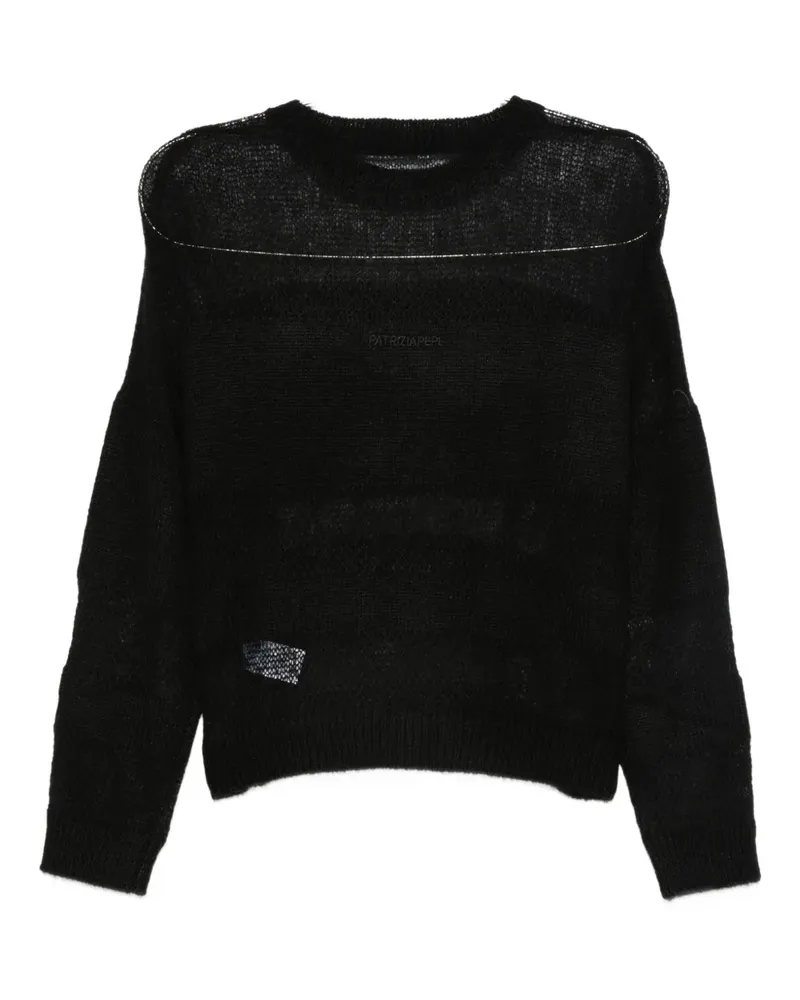 Patrizia Pepe crew-neck sweater - Schwarz Schwarz
