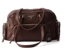 Große Tote Bag aus Leder - Braun