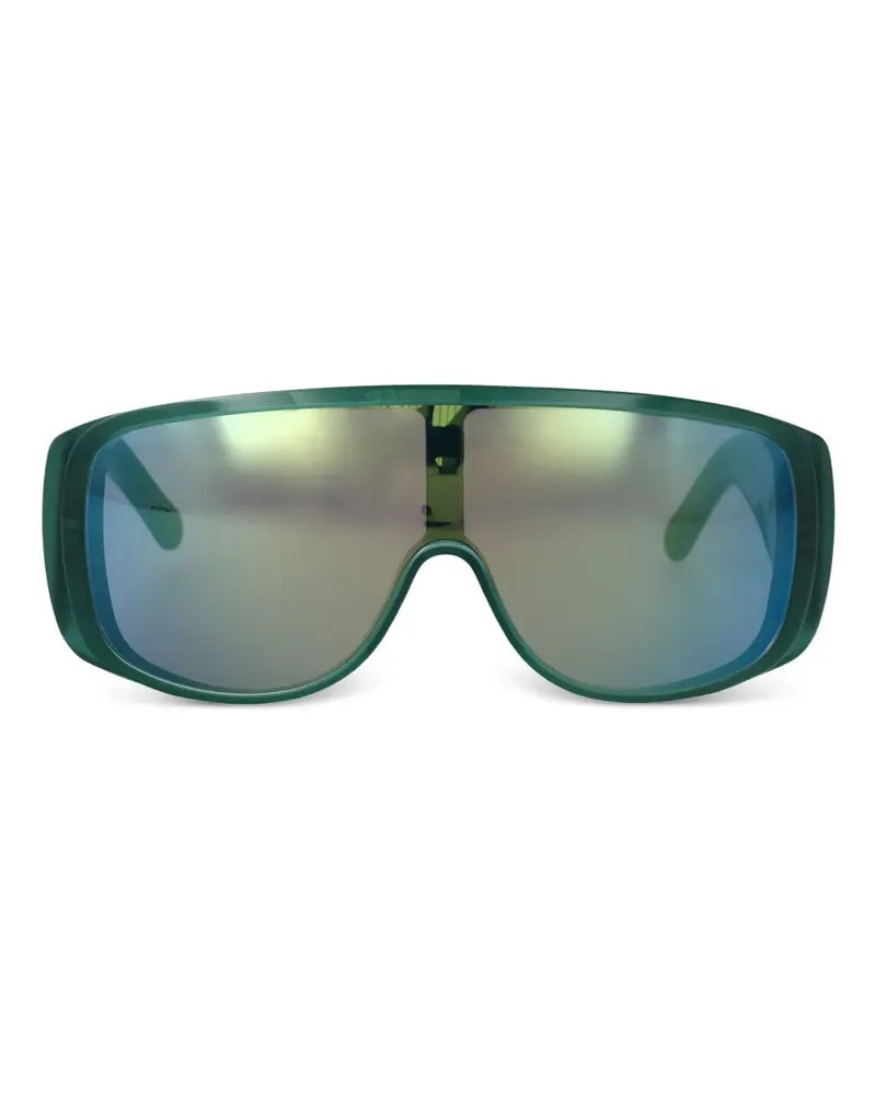 Maison Margiela Z8O Sonnenbrille im Oversized-Look - Grün Grün