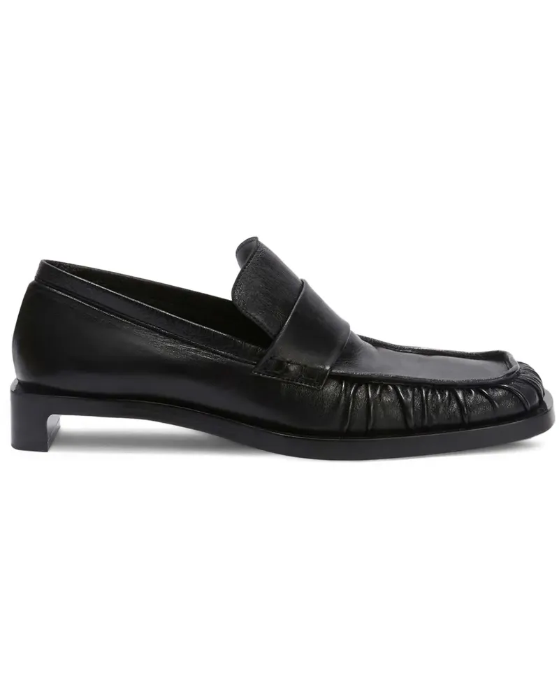 Jil Sander Loafer aus Leder - Schwarz Schwarz