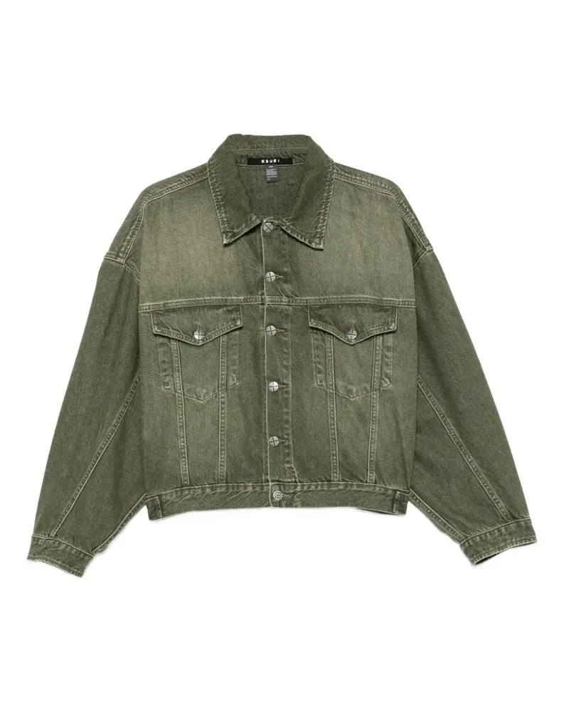 ksubi faded-effect denim jacket - Grün Grün