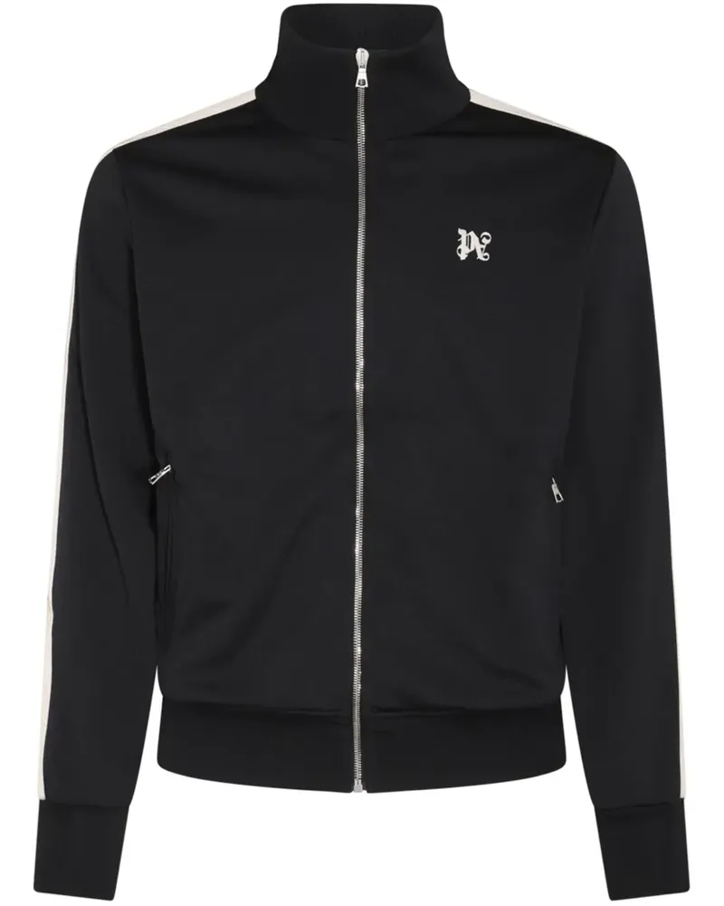 Palm Angels Jacke mit Logo-Stickerei - Schwarz Schwarz