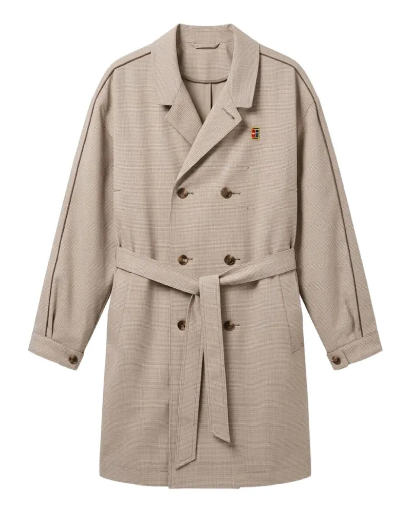 Nike double-breasted belted trench coat - Nude Nude