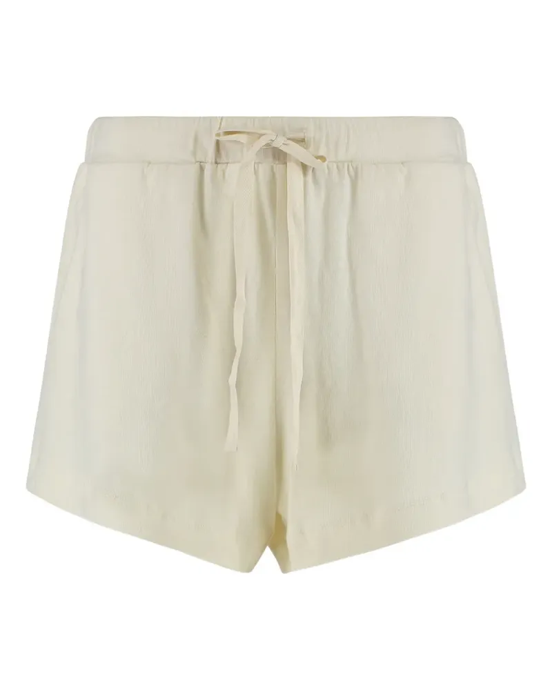 The Great The Delta drawstring cotton shorts - Nude Nude