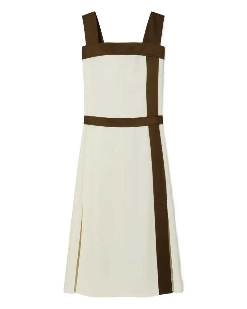 Tory Burch Maxikleid mit Kontrasteinsatz - Nude Nude