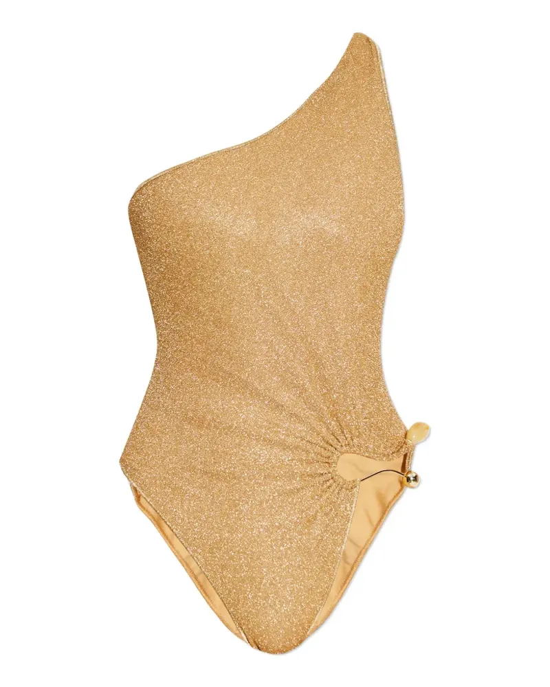 Oséree one-shoulder ring swimsuit - Gold Gold
