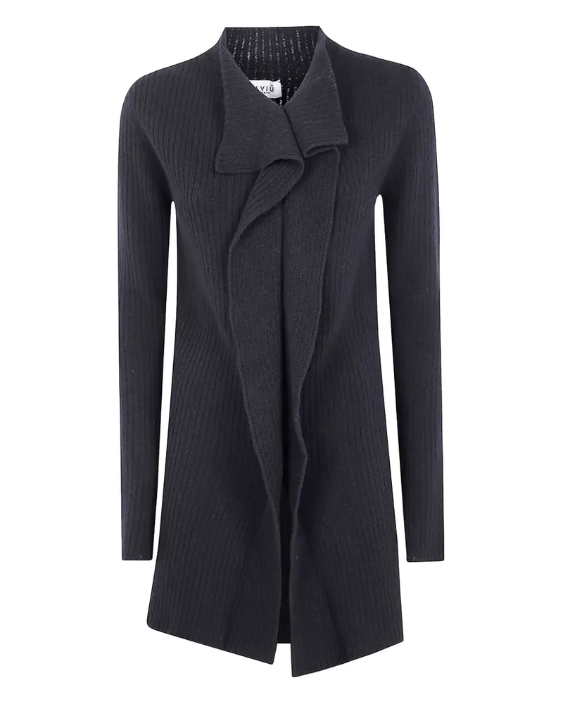 Aviù Gerippter Cardigan - Schwarz Schwarz