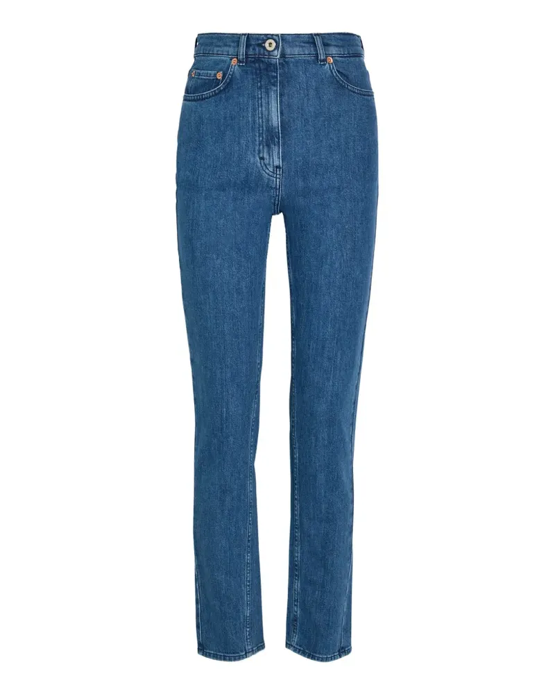 Another Tomorrow button-fastening jeans - Blau Blau