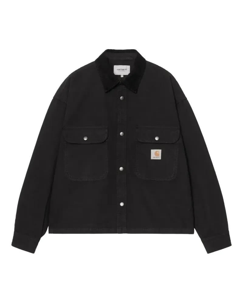 Carhartt WIP Prescott Hemdjacke mit Cordkragen - Schwarz Schwarz